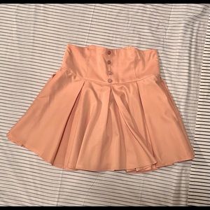 Peachy pink floaty circle mini skirt